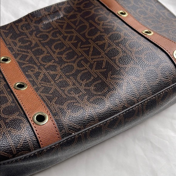 Calvin Klein Monogram Brown Tote - Picture 5 of 14